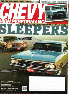 CHEVY HIGH PERFORMANCE 2012 JAN - A-BODY EXHAUST, PROJ F73 DASH, LS7 - IRS